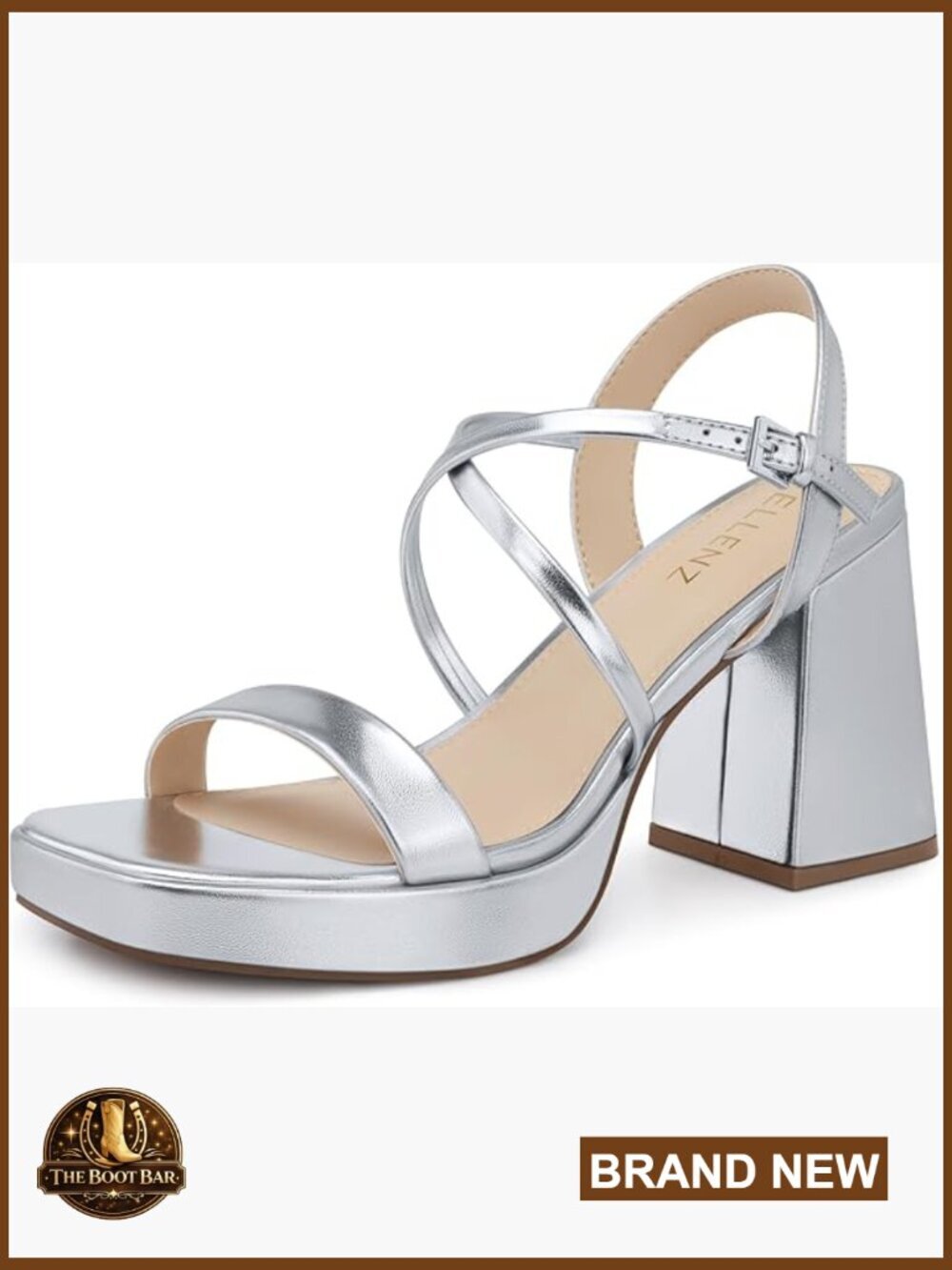 Chunky Platform Heeled Sandals Square Open Toe Strappy Dressy Shoes